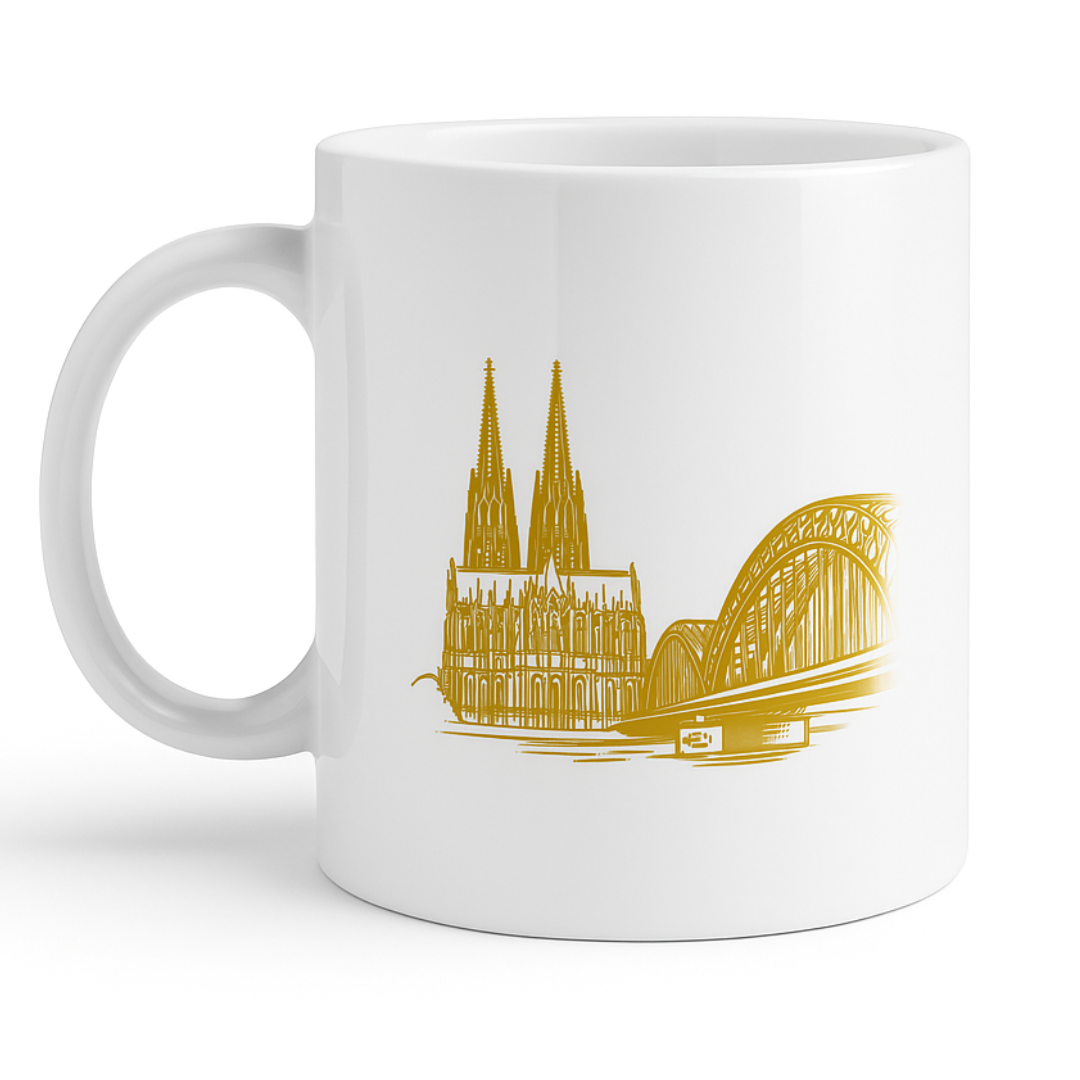Keramiktasse „Kölsch ist wie Latein..."