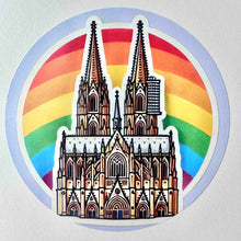 Lade das Bild in den Galerie-Viewer, Aufkleber „Köln in bunt“ (4er-Set)