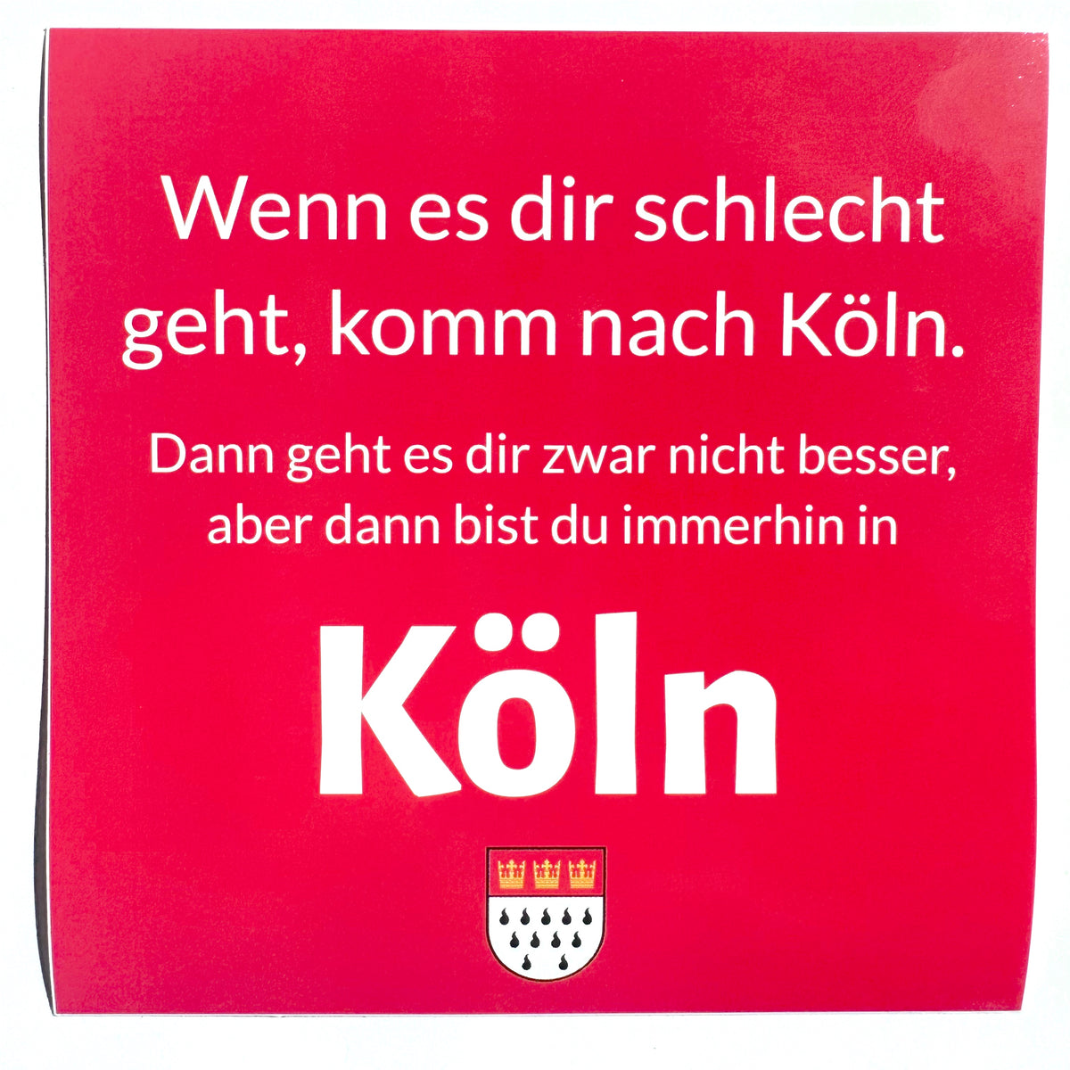 Aufkleber „Köln Liebe“ (4erSet) Verliebt in Köln