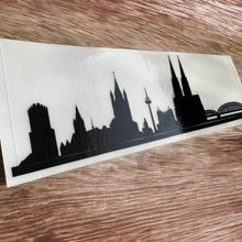 Lade das Bild in den Galerie-Viewer, Aufkleber Köln-Skyline schwarz (für Auto, Laptop, etc.)