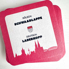 Lade das Bild in den Galerie-Viewer, Kölsche Schimpfwort Bierdeckel-Box (14 Stk.)