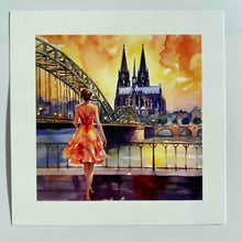 Lade das Bild in den Galerie-Viewer, Köln-Kunstdruck „Mädche“ (20x20 cm)