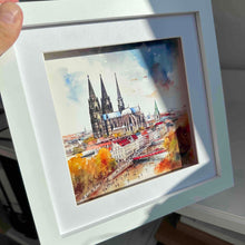 Lade das Bild in den Galerie-Viewer, Köln-Kunstdruck „Rheinufer“ (20x20 cm)