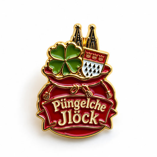 Kölsches Pin-Doppelpack: „Jede Jeck is anders“ & „Püngelsche Jlöck“