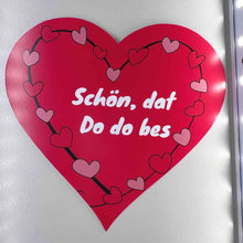 Lade das Bild in den Galerie-Viewer, Herz-Postkarte „Schön, dat Do do bes" (5er-Set)