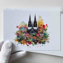 Lade das Bild in den Galerie-Viewer, 5 Köln-Postkarten (5 Stk. / Aquarell)
