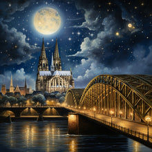 Lade das Bild in den Galerie-Viewer, Dom und Stääne-Bild (gerahmt, 10x10cm)