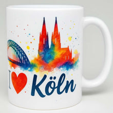 Lade das Bild in den Galerie-Viewer, Keramiktasse „I love Köln"