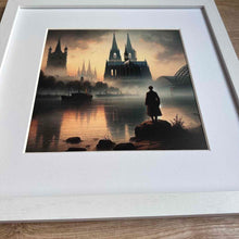 Lade das Bild in den Galerie-Viewer, Köln-Bild „Rhein Wanderer“ (gerahmt, 30x30cm)