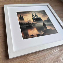 Lade das Bild in den Galerie-Viewer, Köln-Bild „Rhein Wanderer“ (gerahmt, 30x30cm)