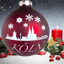 Lade das Bild in den Galerie-Viewer, Köln-Weihnachtskugeln aus Glas (6er Pack)