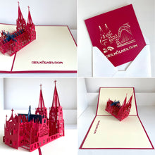 Lade das Bild in den Galerie-Viewer, 3D-Karte „Kölner Dom“ (5er-Pack)