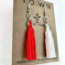 Lade das Bild in den Galerie-Viewer, Kölner Dom Ohrringe (rot weiß)