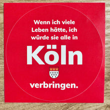 Lade das Bild in den Galerie-Viewer, Aufkleber „Kölsche Leben“ (4er-Set)