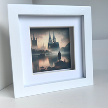 Lade das Bild in den Galerie-Viewer, Köln-Bild „Der Rhein-Wanderer“ (gerahmt, 10x10cm)