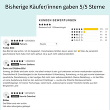 Lade das Bild in den Galerie-Viewer, Dom und Stääne-Bild (gerahmt, 10x10cm)