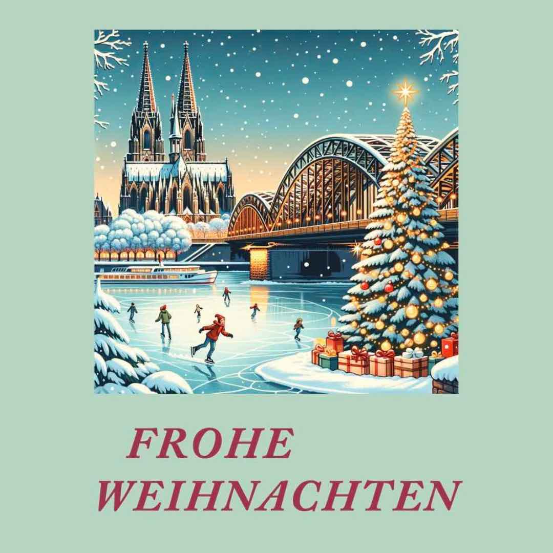 Weihnachtskarte „Frohe Weihnachten“ (3er-Set)