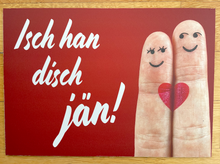 Lade das Bild in den Galerie-Viewer, Kölsches Schild: „Isch han disch jän“