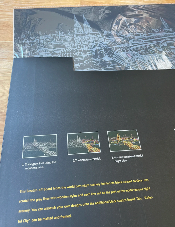 Aktion: Köln-Panorama zum Freikratzen (2x) (40,5x28,5cm)