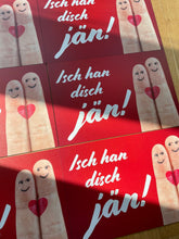 Lade das Bild in den Galerie-Viewer, Kölsches Schild: „Isch han disch jän“