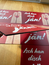 Lade das Bild in den Galerie-Viewer, Kölsches Schild: „Isch han disch jän“