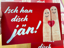 Lade das Bild in den Galerie-Viewer, Kölsches Schild: „Isch han disch jän“