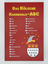 Lade das Bild in den Galerie-Viewer, Schild: Das kölsche Karnevals ABC