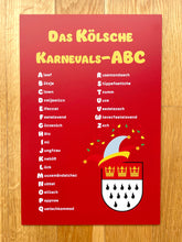 Lade das Bild in den Galerie-Viewer, Schild: Das kölsche Karnevals ABC