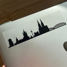Lade das Bild in den Galerie-Viewer, Aufkleber Köln-Skyline schwarz (für Auto, Laptop, etc.)