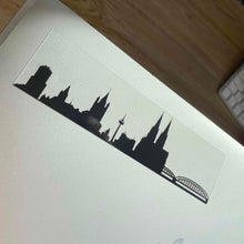Lade das Bild in den Galerie-Viewer, Aufkleber Köln-Skyline schwarz (für Auto, Laptop, etc.)