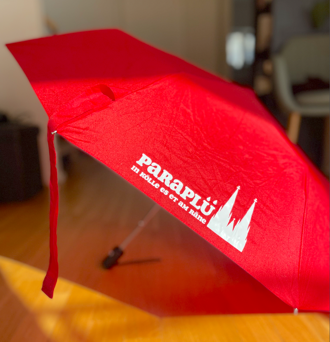 Qualitäts-Regenschirm „Paraplü“ rot