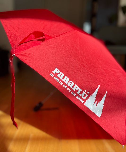 Qualitäts-Regenschirm „Paraplü“ rot