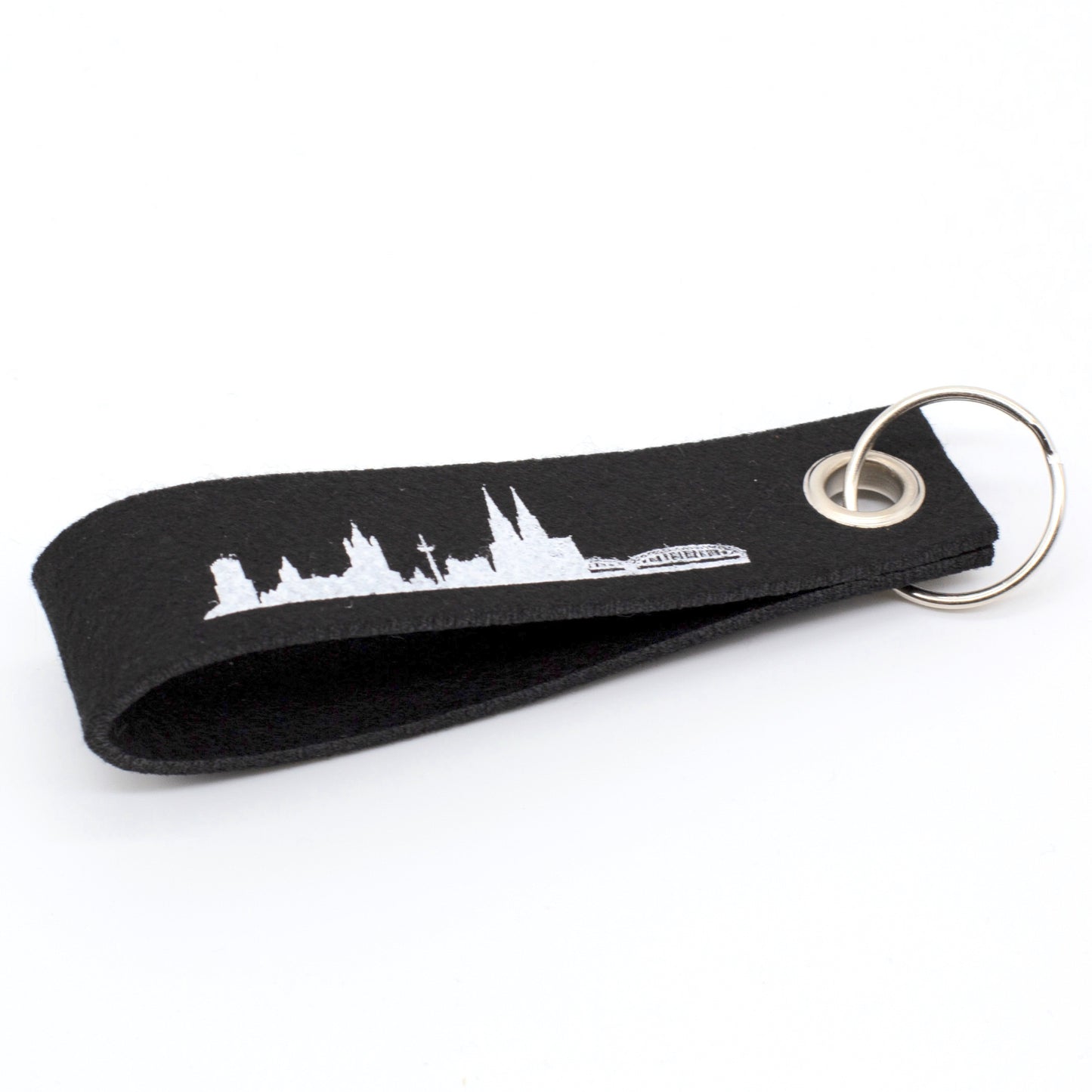 Filz-Schlüsselanhänger „Köln-Skyline“