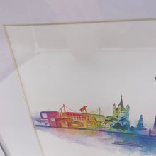 Lade das Bild in den Galerie-Viewer, Köln-Kunstdruck „Skyline“ im Holzrahmen 20x30cm