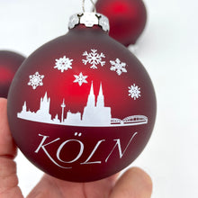 Lade das Bild in den Galerie-Viewer, Köln-Weihnachtskugeln aus Glas (3er Pack)