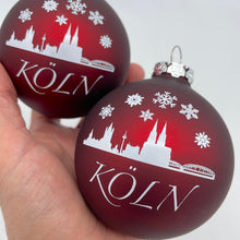 Lade das Bild in den Galerie-Viewer, Köln-Weihnachtskugeln aus Glas (3er Pack)