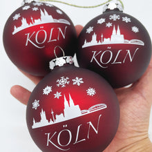 Lade das Bild in den Galerie-Viewer, Köln-Weihnachtskugeln aus Glas (3er Pack)