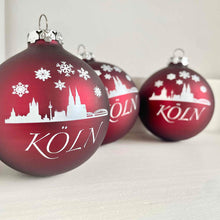 Lade das Bild in den Galerie-Viewer, Köln-Weihnachtskugeln aus Glas (6er Pack)