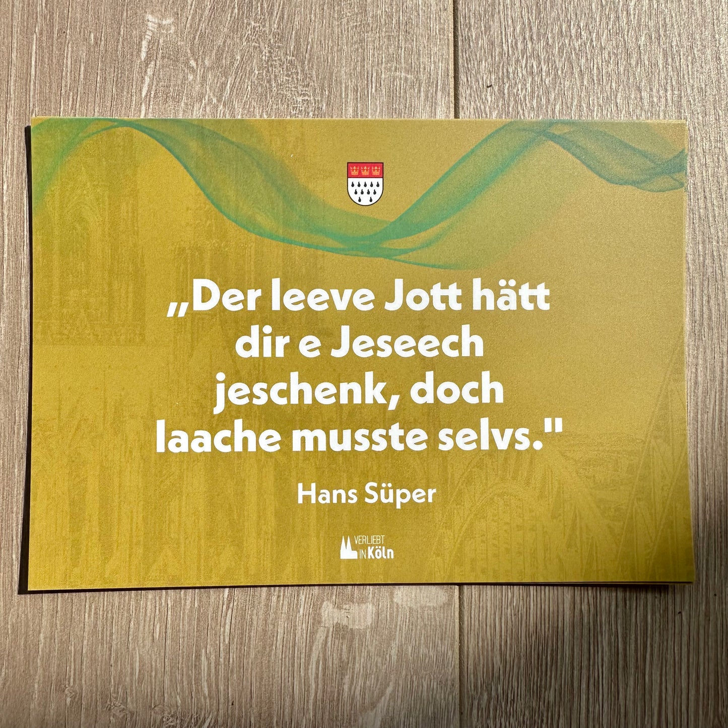 5 Kölner-Sprüche Postkarten „Der leeve Jott.." (5 Stk.)