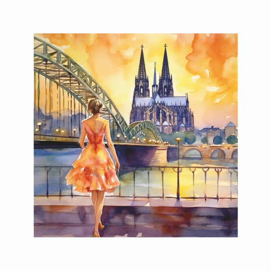 Köln-Kunstdruck „Mädche“ (20x20 cm)