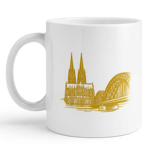 Keramiktasse „Kölsch ist wie Latein..."
