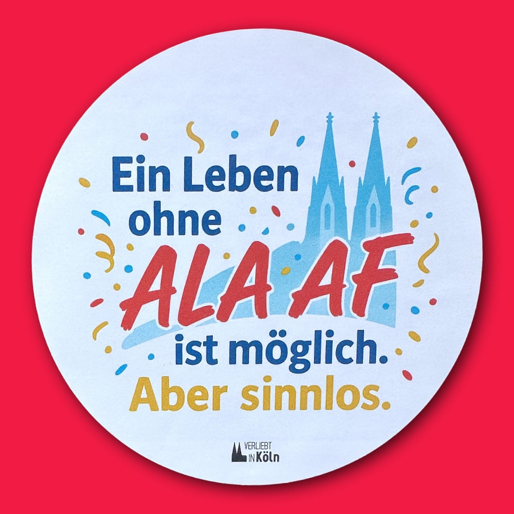 Aufkleber „Ein Leben ohne Alaaf...“ (4er-Set)