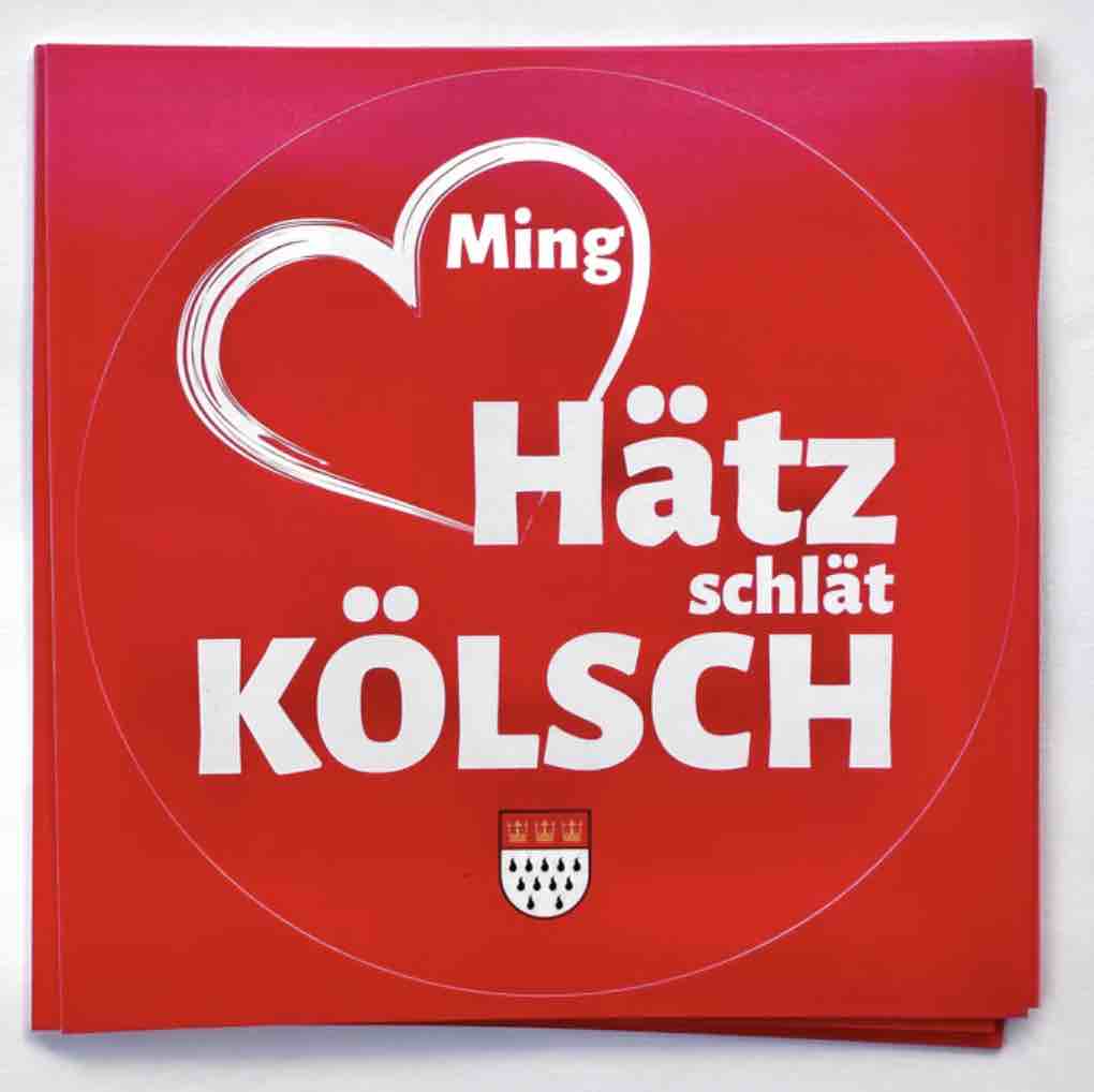 6 Köln-Aufkleber-Motive (24 Aufkleber)
