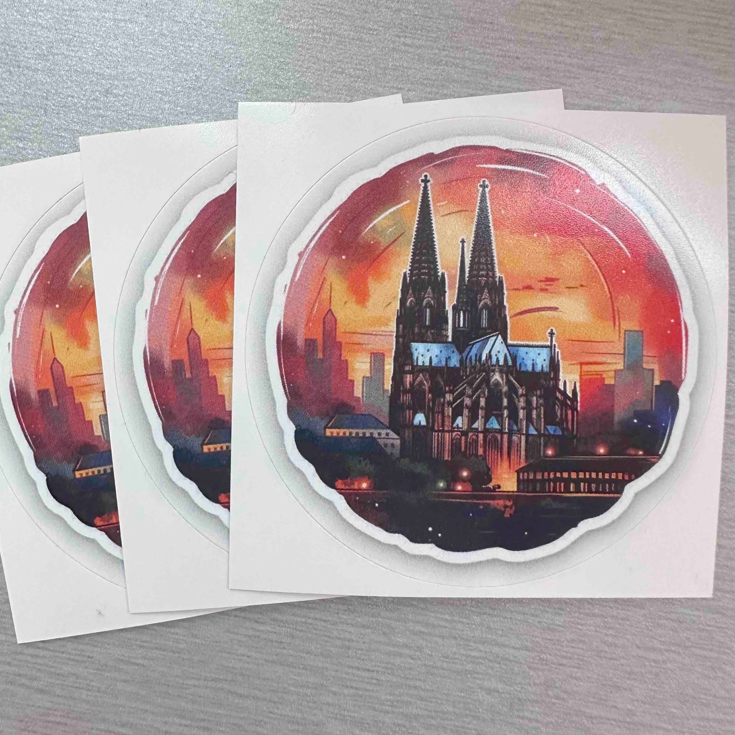 Kölner Dom-Aufkleber (4er-Set)