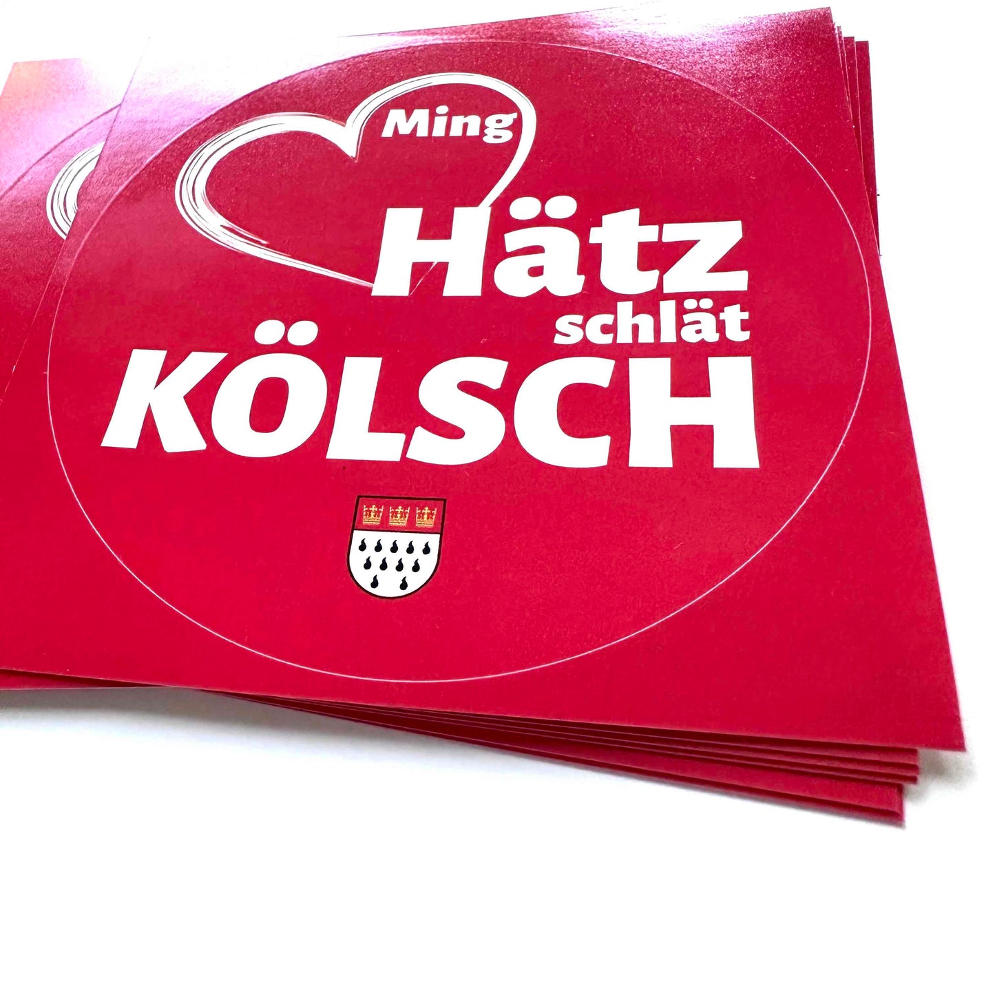 Aufkleber „Ming Hätz“ (4er-Set)