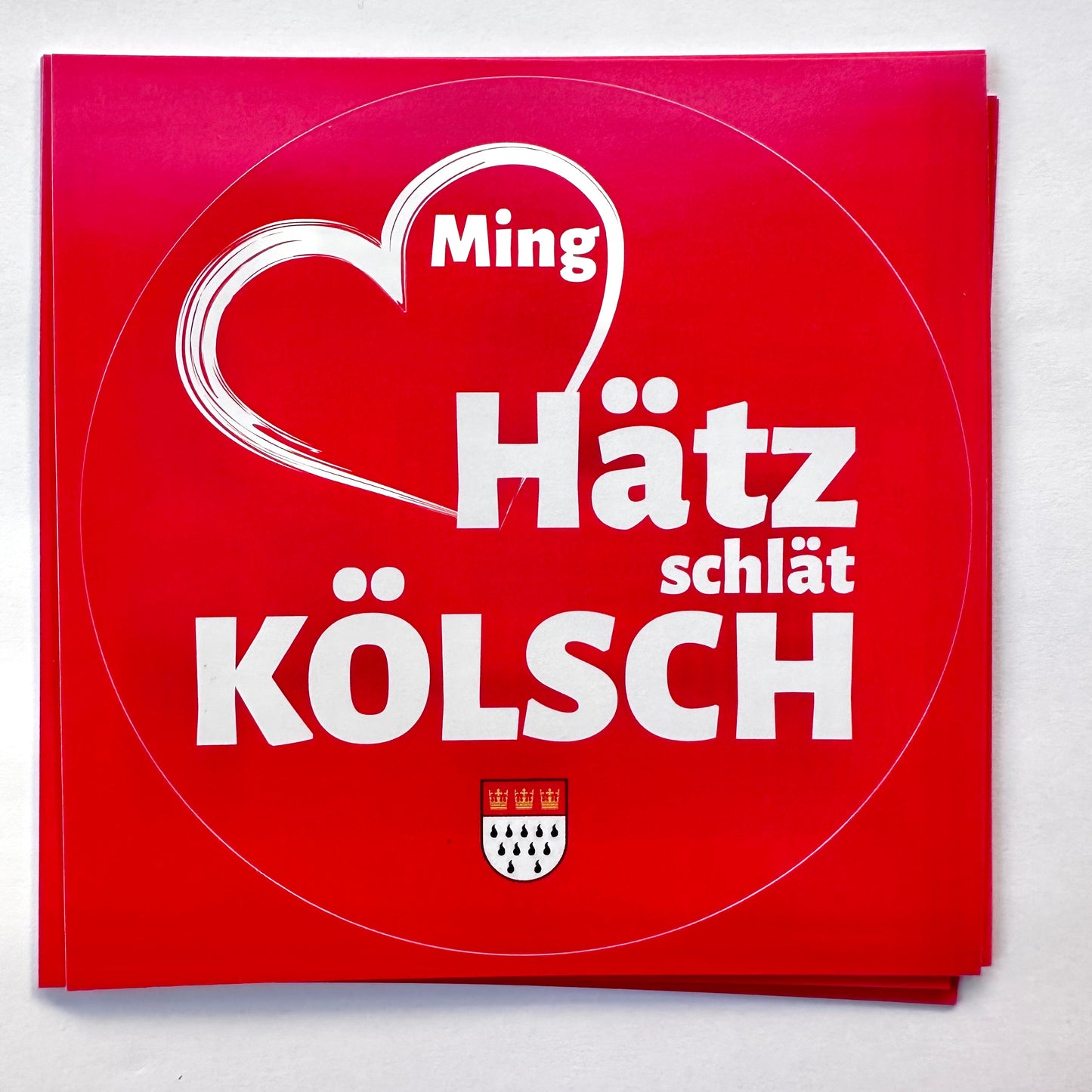 Aufkleber „Ming Hätz“ (4er-Set)