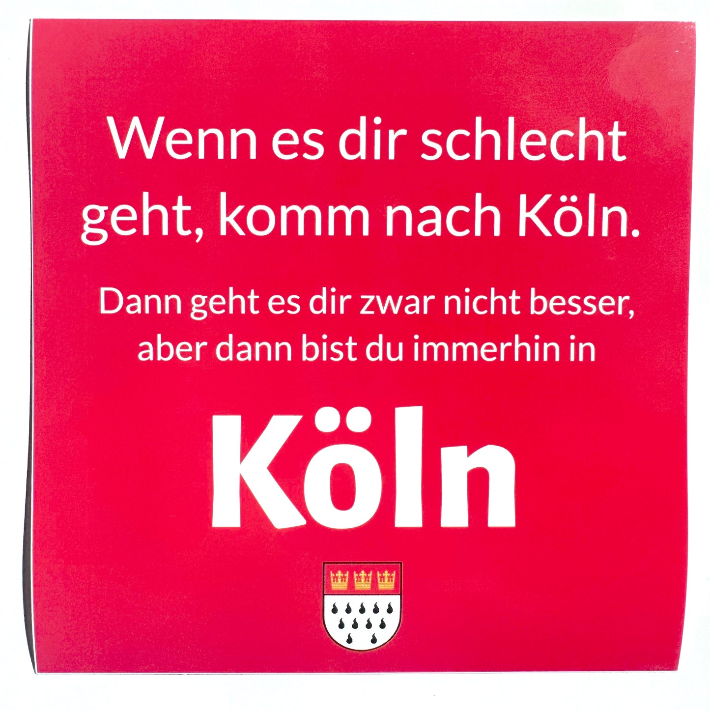 6 Köln-Aufkleber-Motive (24 Aufkleber)