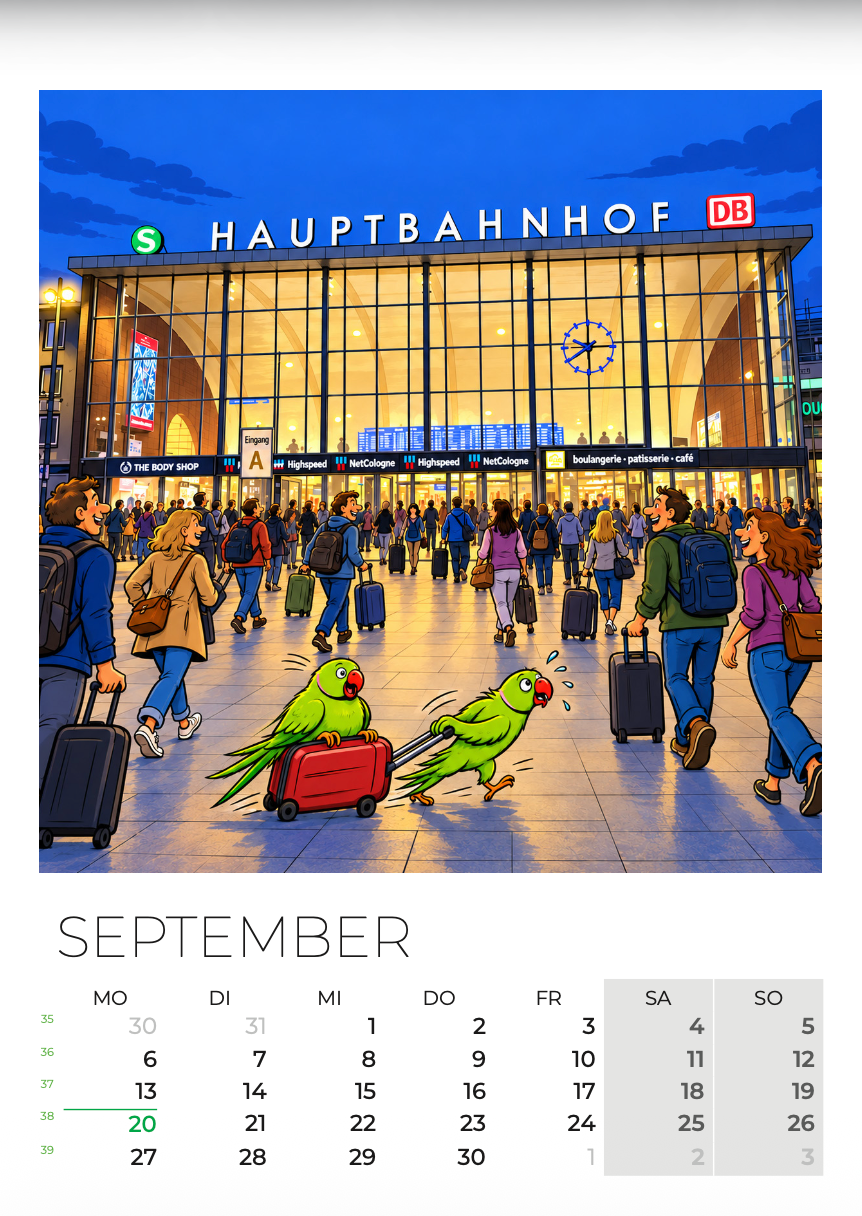 Kölner Comic-Kalender 2027 im DIN-A4-Format