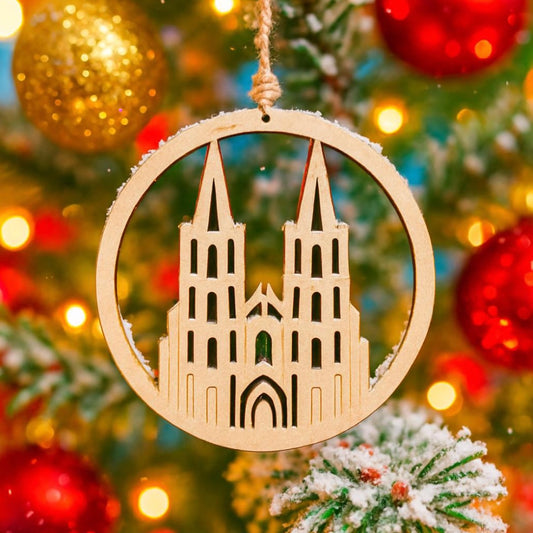 Kölner Dom Holz-Anhänger (4er-Set)