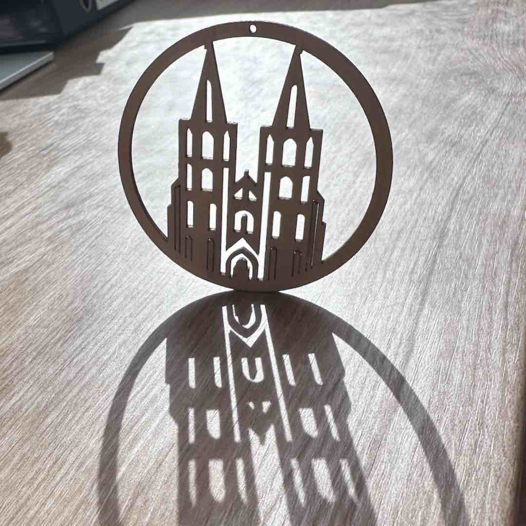 Kölner Dom Holz-Anhänger (4er-Set)